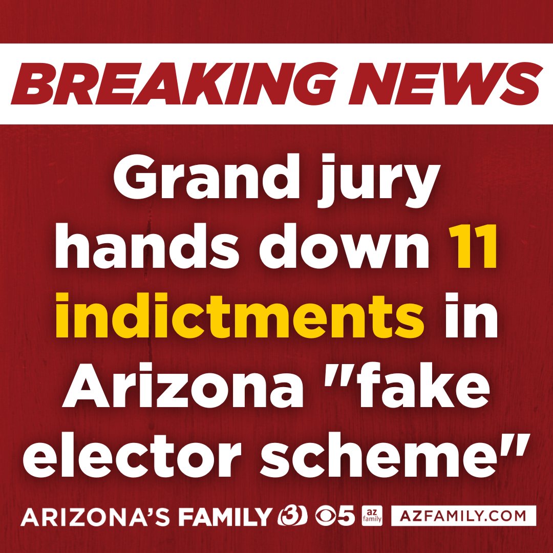 #BREAKING: All charges that have been filed include felony counts of fraud, forgery, and conspiracy: azfamily.tv/3UwJwlj