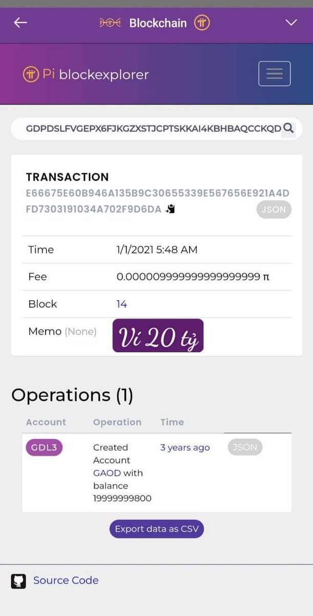 Thông Tin Về Ví 20 tỷ Pi:

Ví 20 tỷ tạo thêm 10 ngàn Ví con khác, mỗi ví chứa 2 triệu Pi.

Mỗi ví con đó có chức năng tạo thêm ví con khác nữa,
Sau đó sẽ chuyển 2 triệu Pi sang 1 ví khác,
(chuyển xoay vòng giữa 10 ngàn ví với nhau).

Tất cả hoạt động di