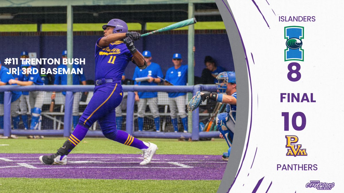 PVAMBSB: The Panthers take the win over Texas A&M Corpus Christi. The team will return to action on Friday, April 26th for a bout with the Jaguars of Southern University. The game will take place at Tankersley Field with a 3:00 p.m. start. #WhereChampionsAreBuilt