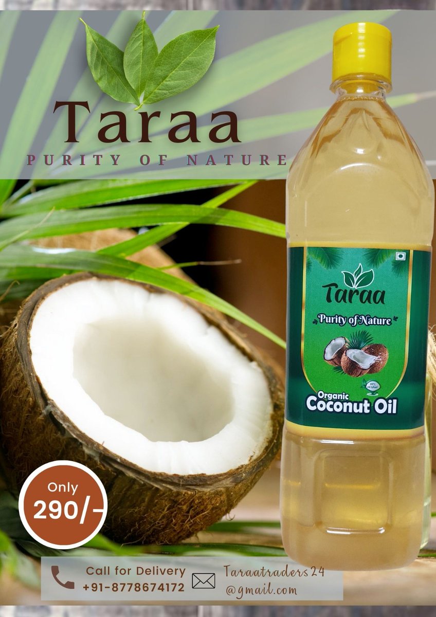 Taraa edible oil is coming up with its best affordable prices for everyone to enjoy the purity of nature.... Order now 8778674172