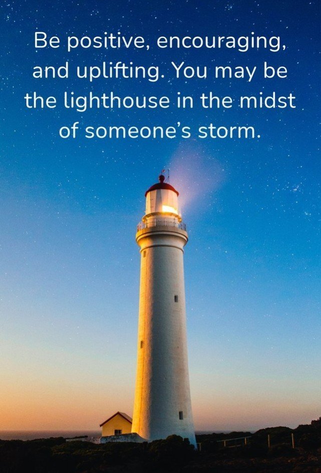 Don't be the thunder, be the light.