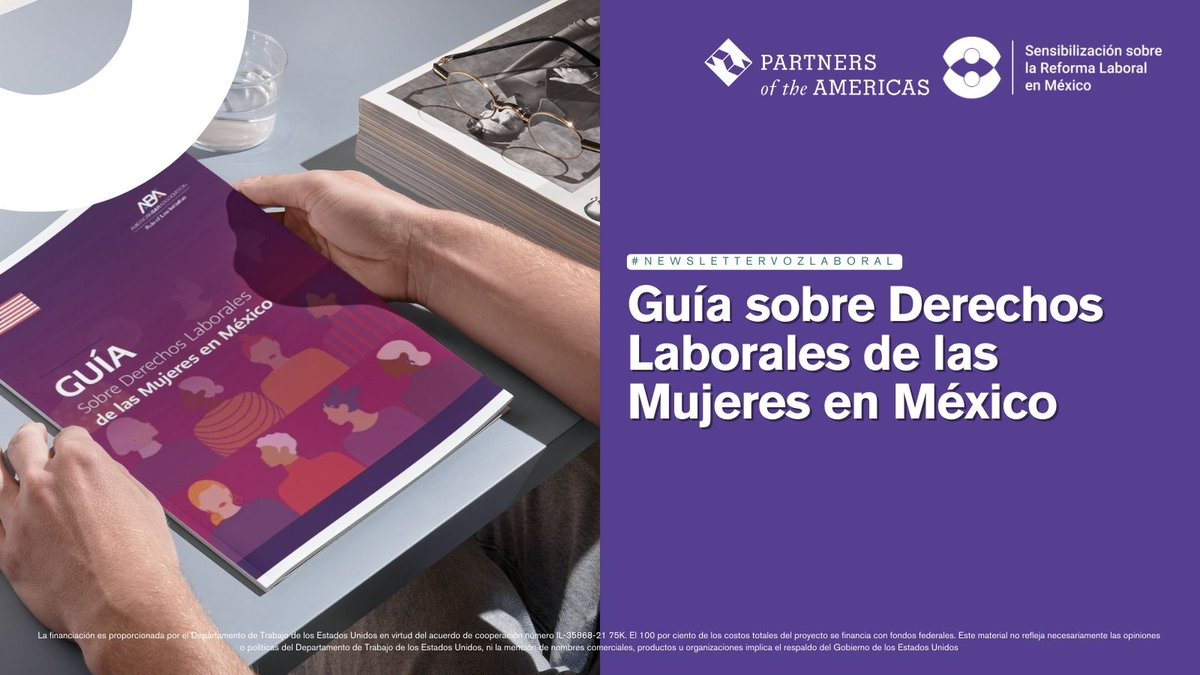 🗣️ #PasaLaVoz

💡​​ ¡Atención trabajadora! La American Bar Association Rule of Law Initiative publicó la Guía sobre Derechos Laborales de las Mujeres en México.

📲​ Descarga el #NewsletterVozLaboral de abril para conocer detalles: bit.ly/3W7VeUW

#VozLaboral