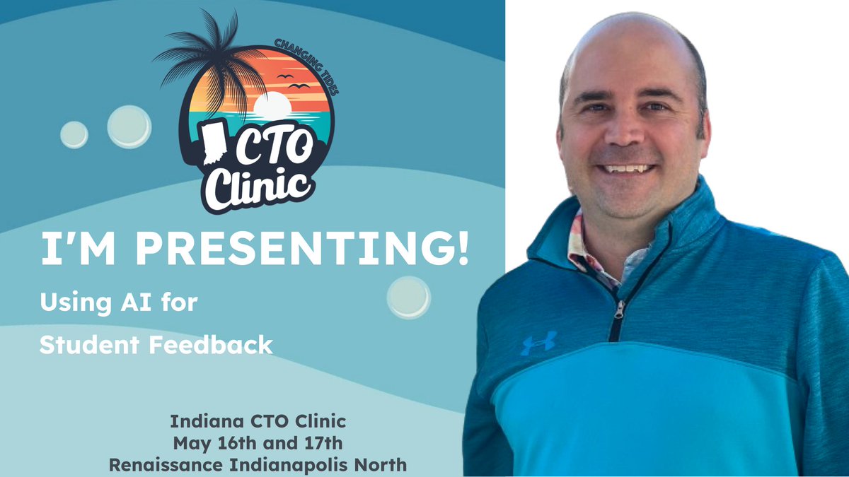 I am so honored to be a speaker at this year's @indianacto clinic. This will be my first time attending and I couldn't be more excited! #IndianaCTO