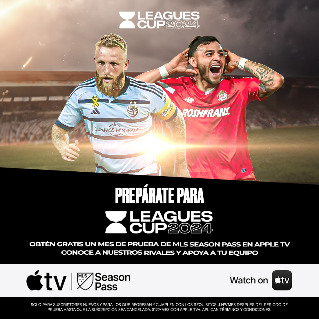 ¡Prepárate para un verano lleno de acción con la @LeaguesCup 2024 🏆🔥! Regístrate y obtén un mes gratis de MLS Season Pass por Apple TV ➡ bit.ly/CodesLeaguesCu…