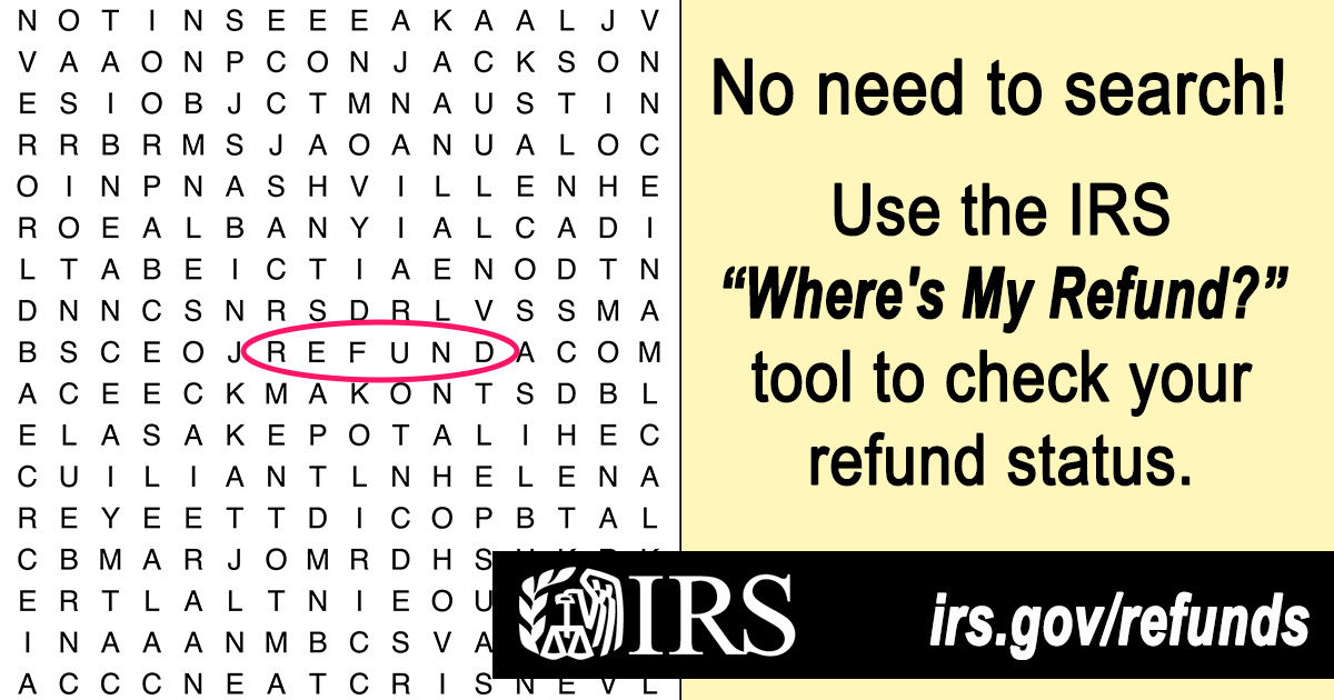washington_211's tweet photo. Check @IRSnews refund site for updates on your refund! Input your details at the website in the attached photo. For EITC info, call 211. Maximize your tax benefits with WA211 and the IRS! #WA211 #IRS #TaxRefund #StayInformed https://t.co/XDrJu4KPY5