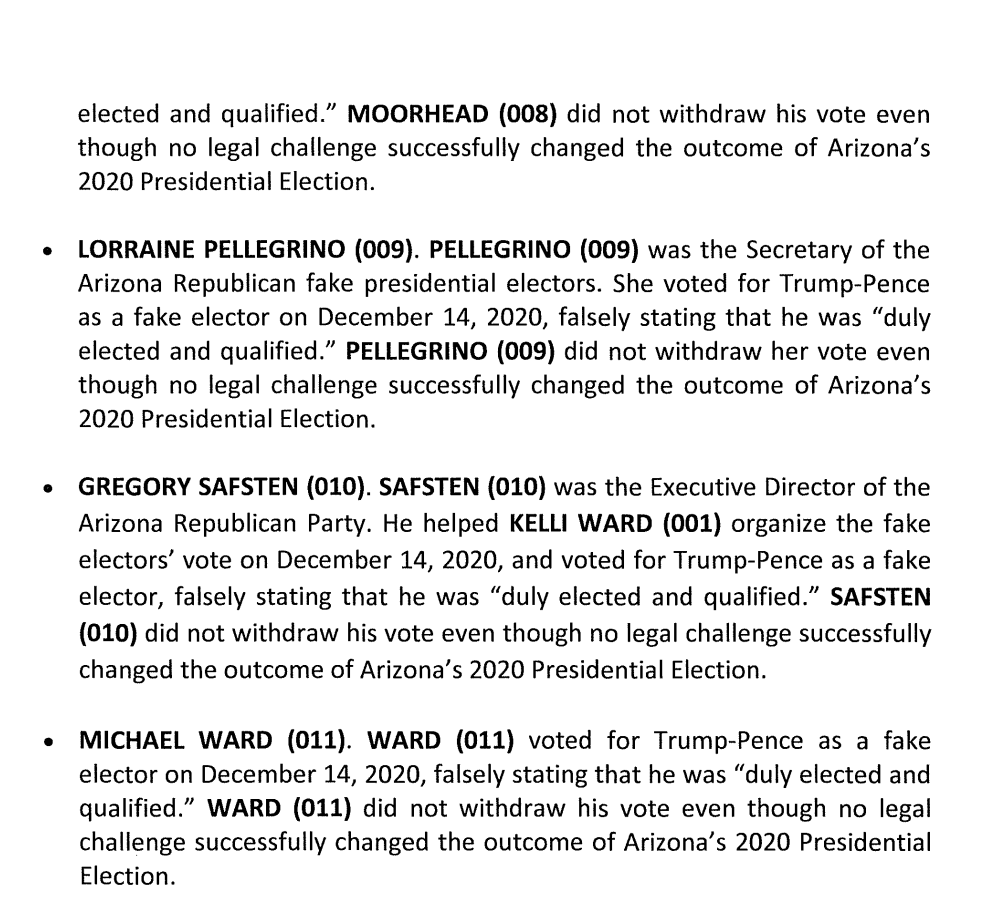 I spoke with @KFILE about the Arizona fake electors. I said, “There is no difficulty trying to piece together their unlawful, corrupt intent because they publicly documented their stream of consciousness bread trail for prosecutors to follow.” Behold: cnn.com/2023/11/10/pol…