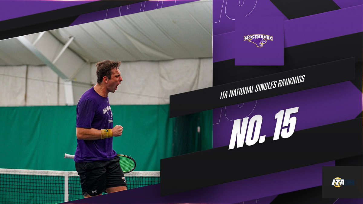 🎾🐾| <a href="/TennisMckendree/">McKendree Tennis</a> national AND regional ranking update!

5th in <a href="/NCAADII/">NCAA Division II</a> Midwest Region
20th in <a href="/ITA_Tennis/">ITA</a> National Poll
Leonardo Fredrico ranked 15th in the Singles National Poll

#GLVCtennis #BearcatsUnleashed #D2mten