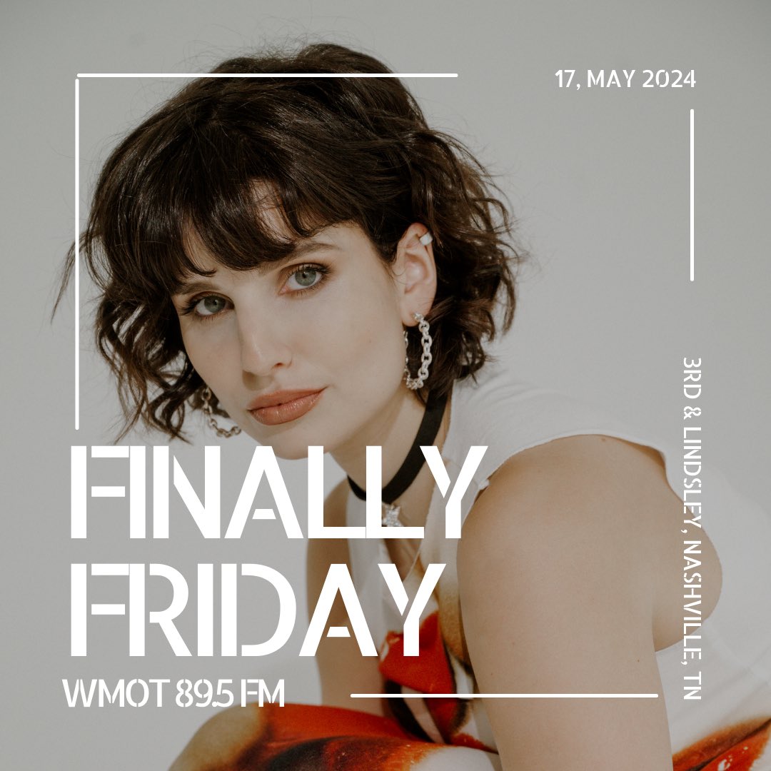 Nashville! I’m SO excited to be finally moving to your fine city NEXT WEEK (🫠!!) and I’ll be playing a free band set for @WMOT_RootsRadio at their Finally Friday show on May 17! @3rdandlindsley, 11am doors. If you can’t make it in person, tune in online: WMOT.org!