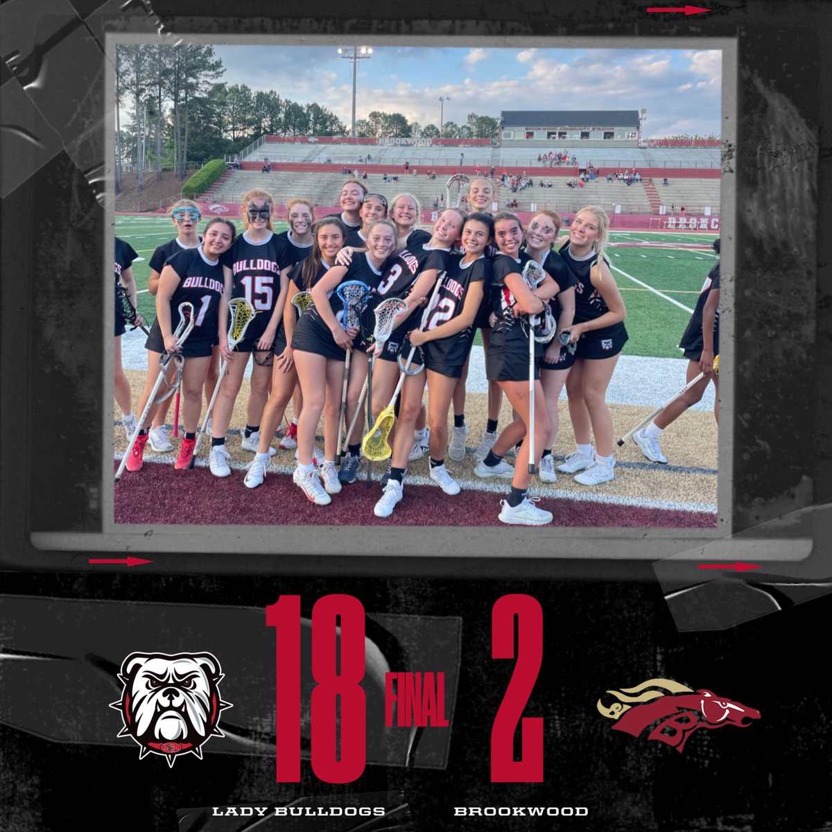 Lady Bulldog Lacrosse advances to the Sweet 16 with a win over Brookwood! #GoNorth