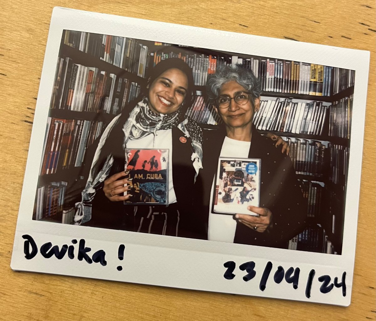 Four years ago I first connected with Deepa; one year ago we put her films on the Criterion Channel; and last week she finally came to NY and we went to the closet in person 🥹