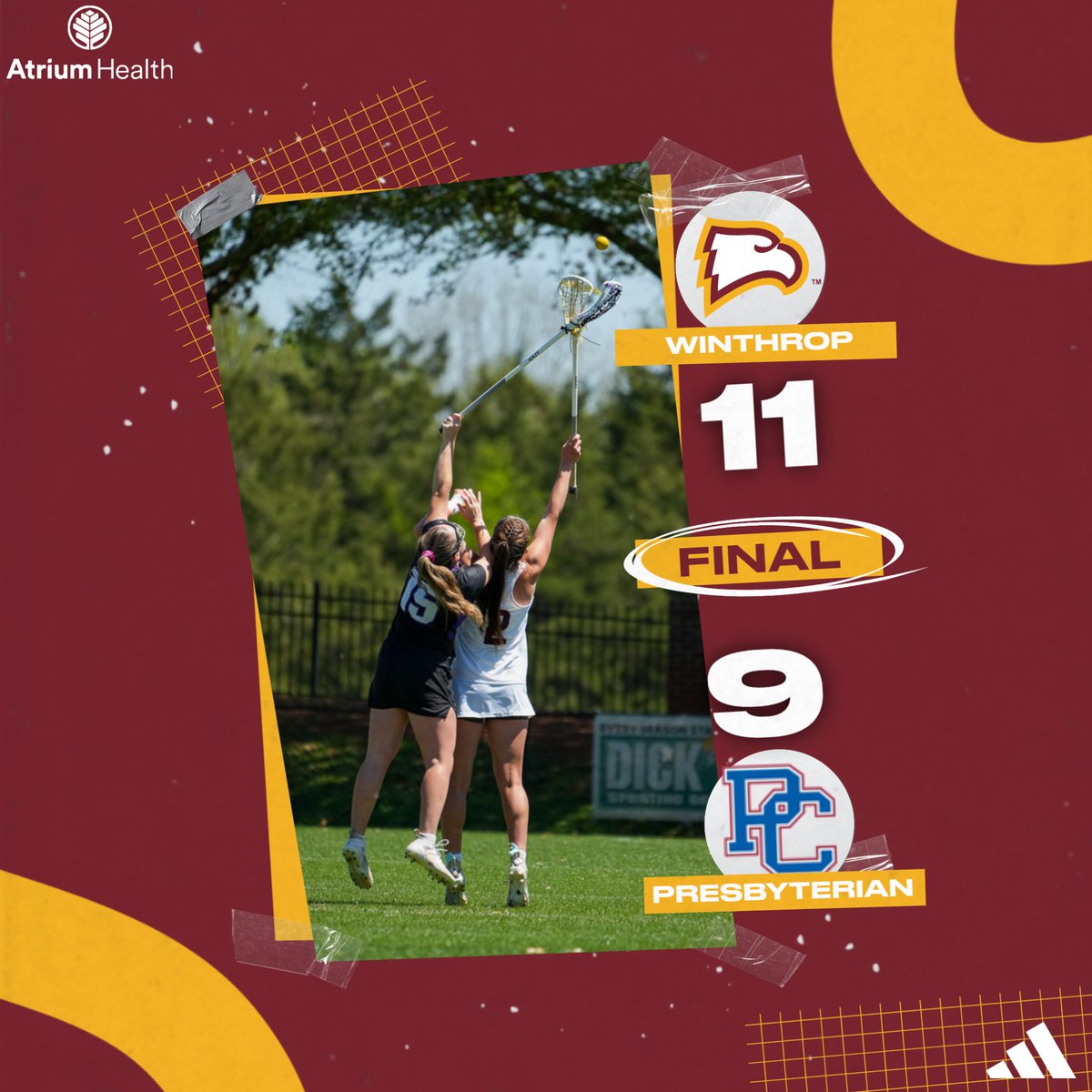 COMEBACK KIDS!!! Eagles end their 2024 campaign with a second half rally in Clinton! 

Thank you Winthrop fans for all of your support this season! We'll see you in 2025!

#ROCKtheHILL | #BigSouthLax