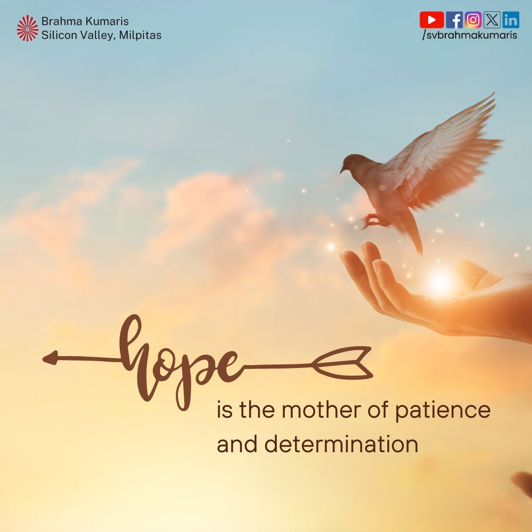 ✨  Wednesday Wisdom  ✨ 

#FoodforThought #SVBrahmakumaris #Hope #WednesdayWisdom