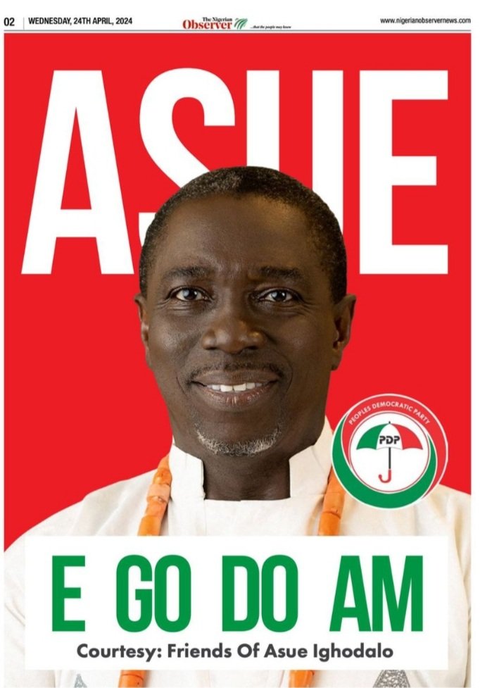 Tok na Do. 
E GO do am. 
#AIPOWER 
#Edo2024