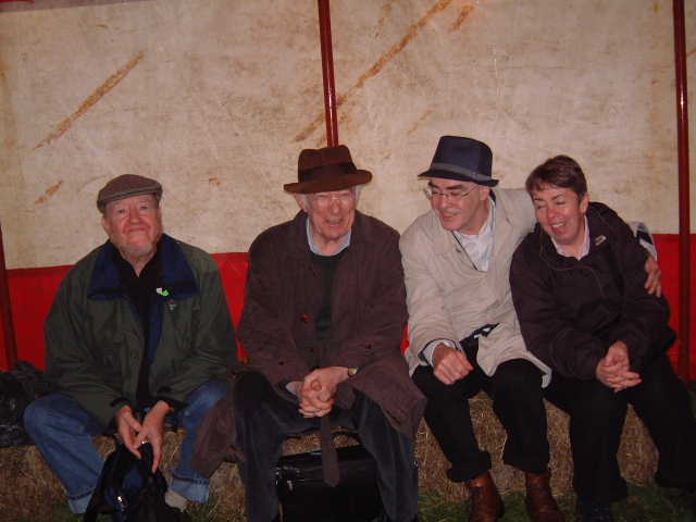 The more in this cheering section, the better. For those who do not know, George McWhirter was an undergraduate at QUB. #SeamusHeaney & #SeamusDeane, among others, were his classmates. Here is George with Heaney, Ciaran Carson & Deirdre Shannon at the Flat Lake Festival in 2008.