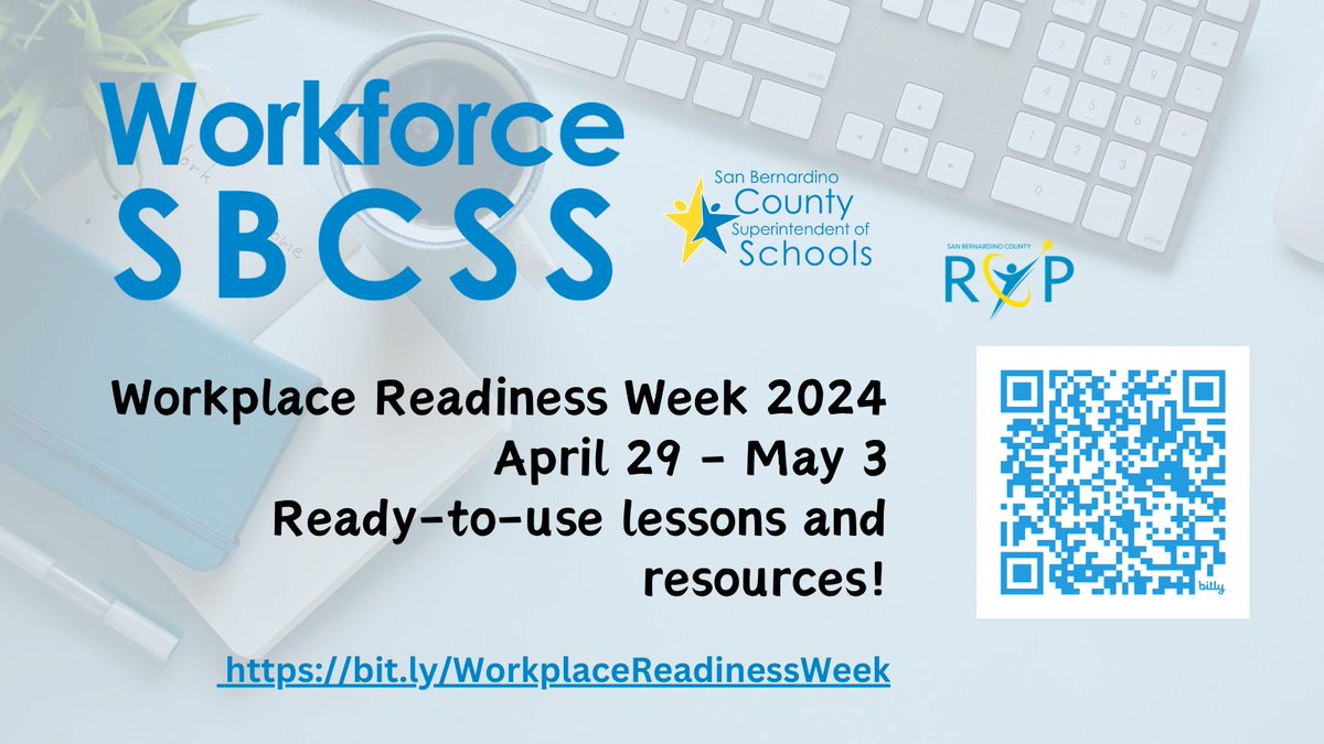 📢Workplace Readiness Week 2024 starts on April 29th! 🌟Check out these free resources and information bit.ly/WorkplaceReadi… #AB800 @CAWEEORG @ACSARegion12 @CAsocialstudies @CAWorkforce @CAIChildLaw @ChaffeyWork #workpermits @CSBA_Now @EdSource @CA_DIR @CaEduTogether @CADeptEd