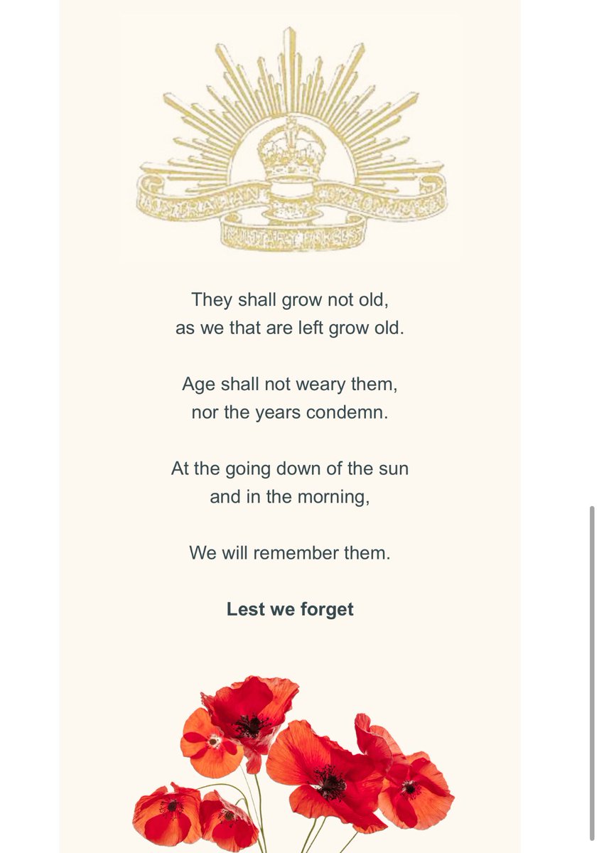 Lest we forget