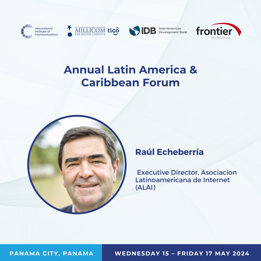 The IIC will be holding its 11th annual Latin America & Caribbean Forum in Panama City. The event is kindly hosted by @Millicom, held in collaboration with @the_IDB and sponsored by @FrontierEcon. Find out more information: iicom.org/event/latam-fo…