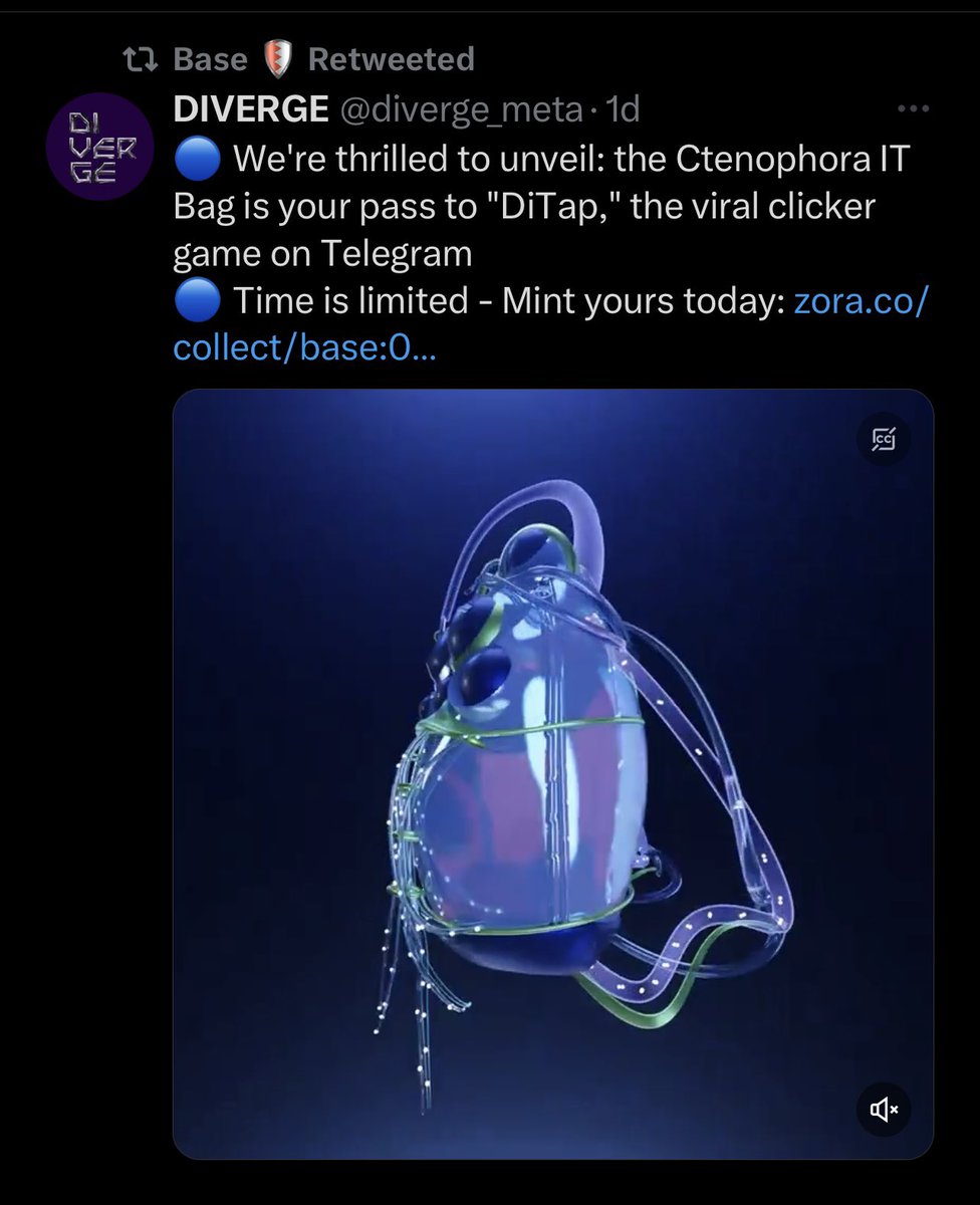 Thank you <a href="/base/">Base</a> for your support💙
It's only 2 days left to mint. 
Go for it ▶️ zora.co/collect/base:0…

#based #base #divergemeta