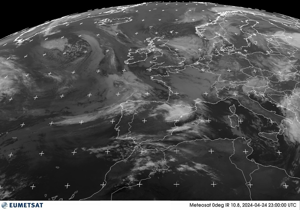 Imatge satèl.lit METEOSAT via @eumetsat #ElTemps #meteo #weather