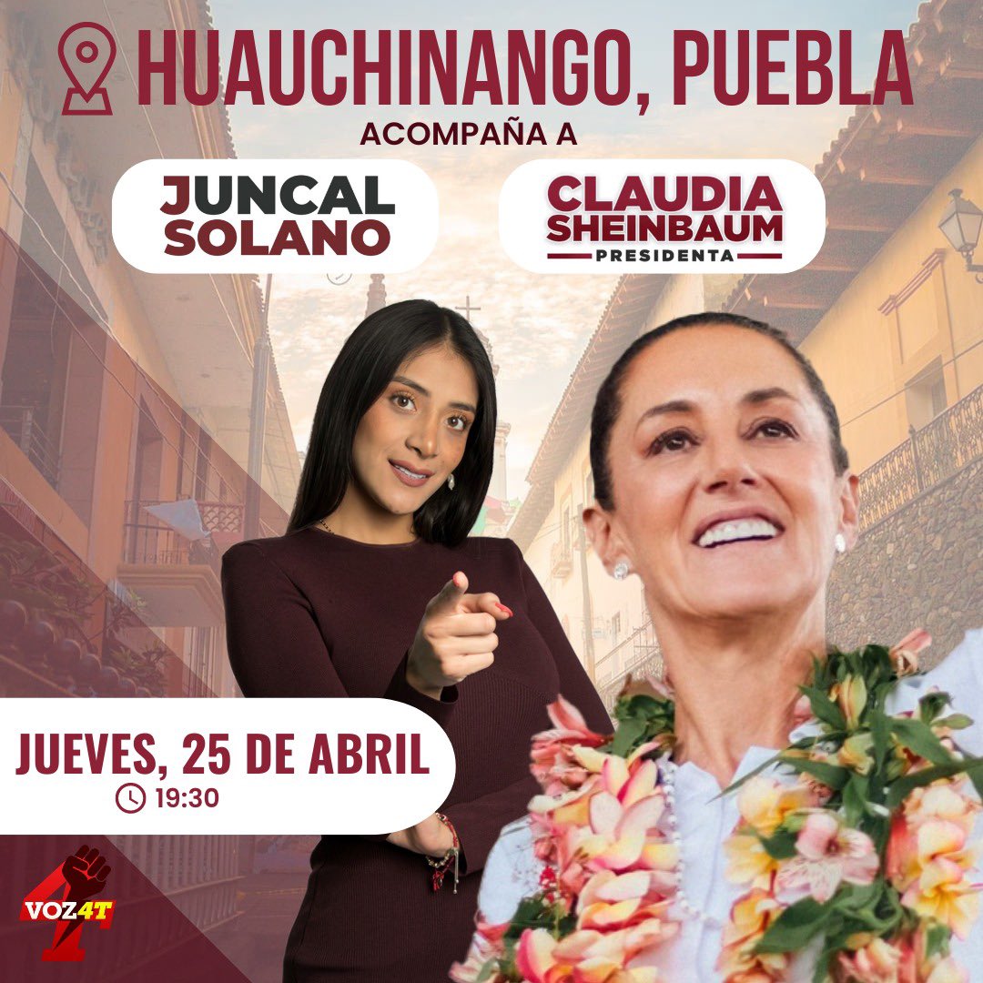 Allá nos vemos Charritos de Puebla!! junto a nuestra próxima presidenta  @Claudiashein. 🫶 #voz4t @vozdela4t