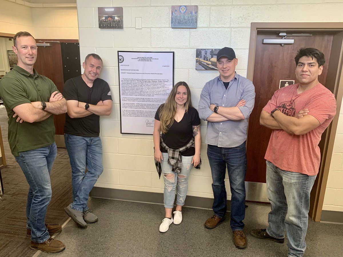 Today, Advisors across the Brigade wore denim in support of Denim Day and our continued support of no tolerance for sexual harassment and sexual assault in the Army. “They were wearing tight jeans and that’s why…..” @armysfabs #army #April24 #DenimDay