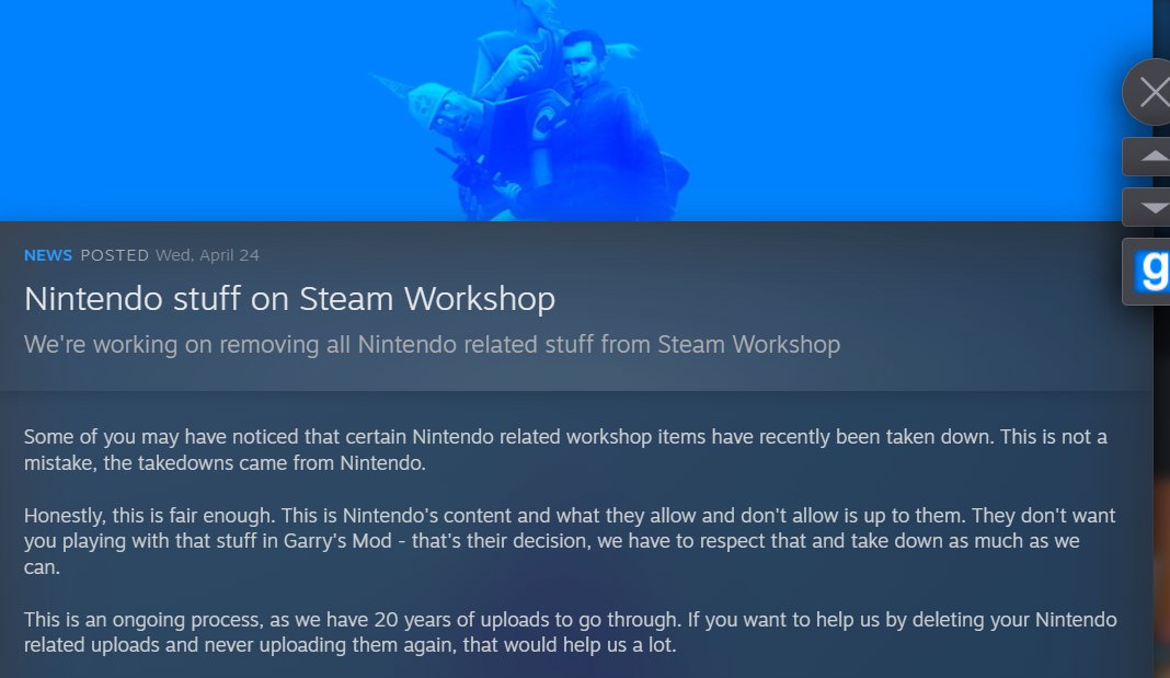 Matthew_Mad8_YT's tweet photo. Can't really Believe that a big Company like @valvesoftware fell for this
SPREAD this message #savegmod https://t.co/pwuuUq7GKQ