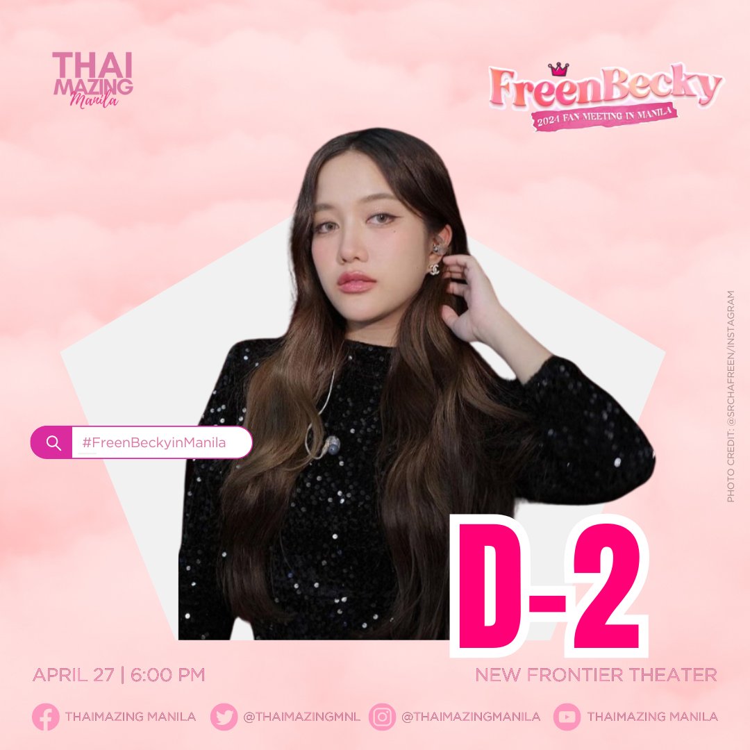 ThaimazingMNL's tweet photo. Get ready to see Freen in Manila this weekend. Ready to see her again? ✨

🗓️ April 27, 2024
📍 New Frontier Theater

Tickets are available via https://t.co/wghx6mSfu4 & its outlet.

#FreenBecky #srchafreen #GIRLFREEN #BeckysAngels #ฟรีนเบค #FreenBeckyinManila #DOConcert #WilbrosLive  @srchafreen

Presented by @WilbrosLive