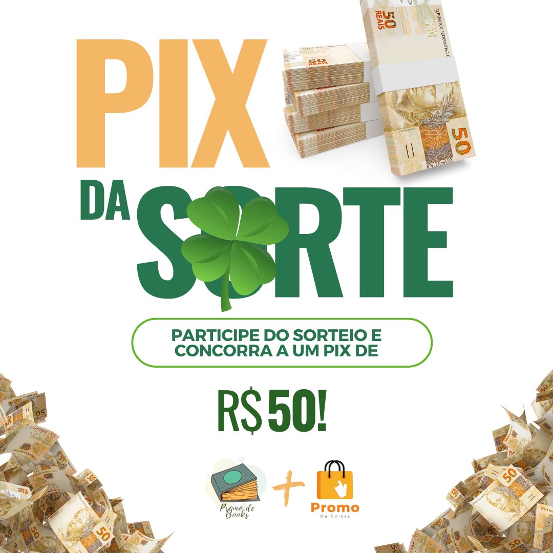 promodebooks's tweet photo. 📚📚 Sorteio em Parceria 📚📚

🏆 Prêmio:
✨ Um PIX de R$50 ou UM Vale Compras de R$50 em livros na Amazon! 

↪️ Regras:
• Seguir @promodebooks e @promodecoisas 
• Dar RT nesse tweet (sem citar)
• Comentar Livros ou Pix 

🗓 Resultado: 12/05! 🍀📚 https://t.co/E4pY5UYmeQ
