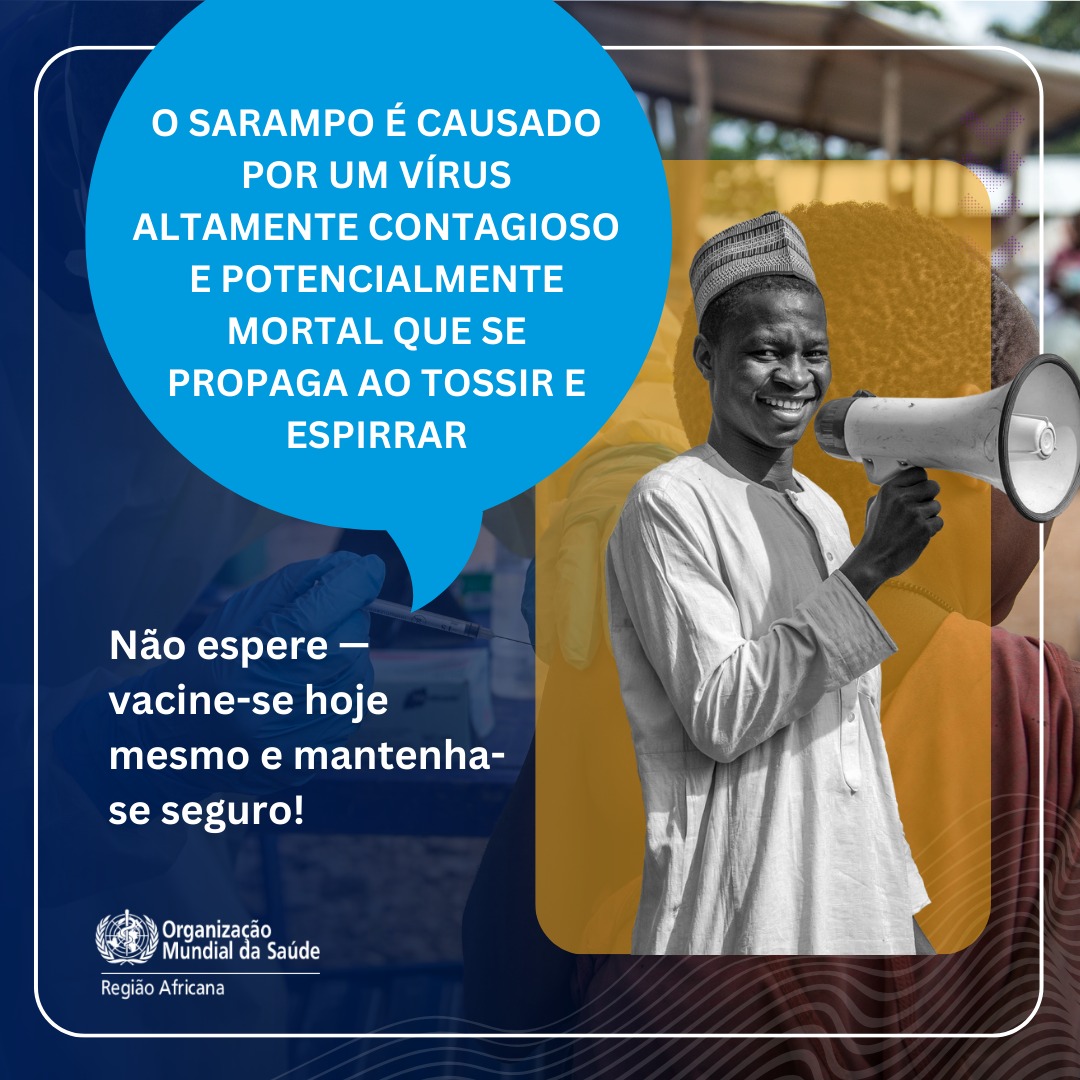 📷 O #Sarampo é um vírus altamente contagioso e potencialmente mortal que se propaga através da tosse e dos espirros. Embora não exista um tratamento antiviral específico, pode proteger-se com a #vacina. #AVW2024 @WHOAFRO