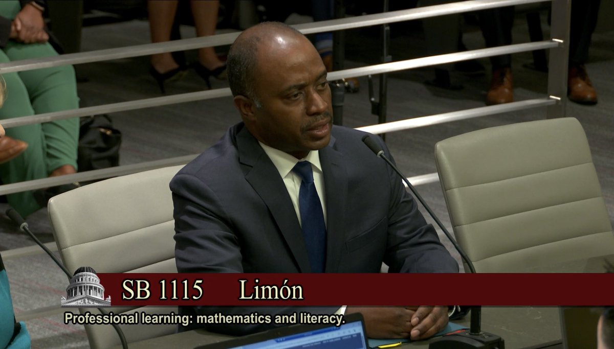 Grateful to have State Supt. @TonyThurmond with me today to testify in support for SB 1115 which passed out of committee 7-0! SB 1115 provides professional learning opportunities in literacy and math for teachers & staff to help close the widening gaps in academic outcomes.📚✏️