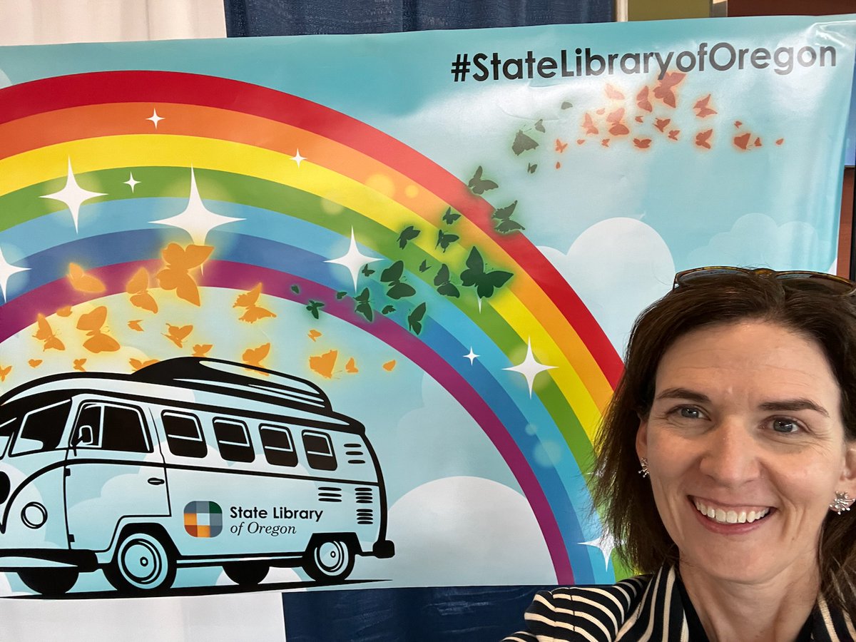 statelibraryor's tweet image. We are all set up for the Oregon Library Association Conference and excited to see people from around the state 😁📚

#StateLibraryofOregon #OLA #OregonLibraryAssociationConference