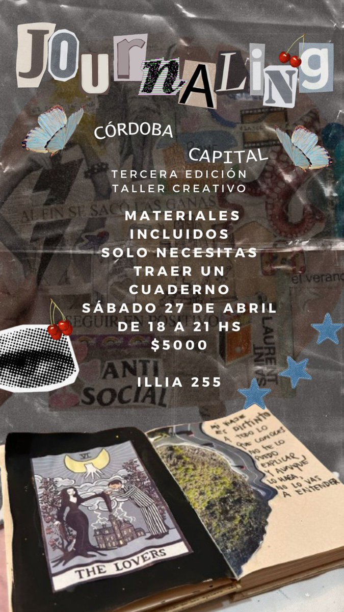 MartinaGorocito's tweet photo. hola cordobita! este sábado estoy haciendo un taller de arte terapia de JOURNALING. De 17 a 20 hs, todos los materiales incluidos (pinturas, stickers, acuarelas, washis, dijes, brillantina y mucho más) Solo tenes que llevar un cuaderno! me ayudarían mucho dando RT 🙏🏽 https://t.co/knmcwOqgNr