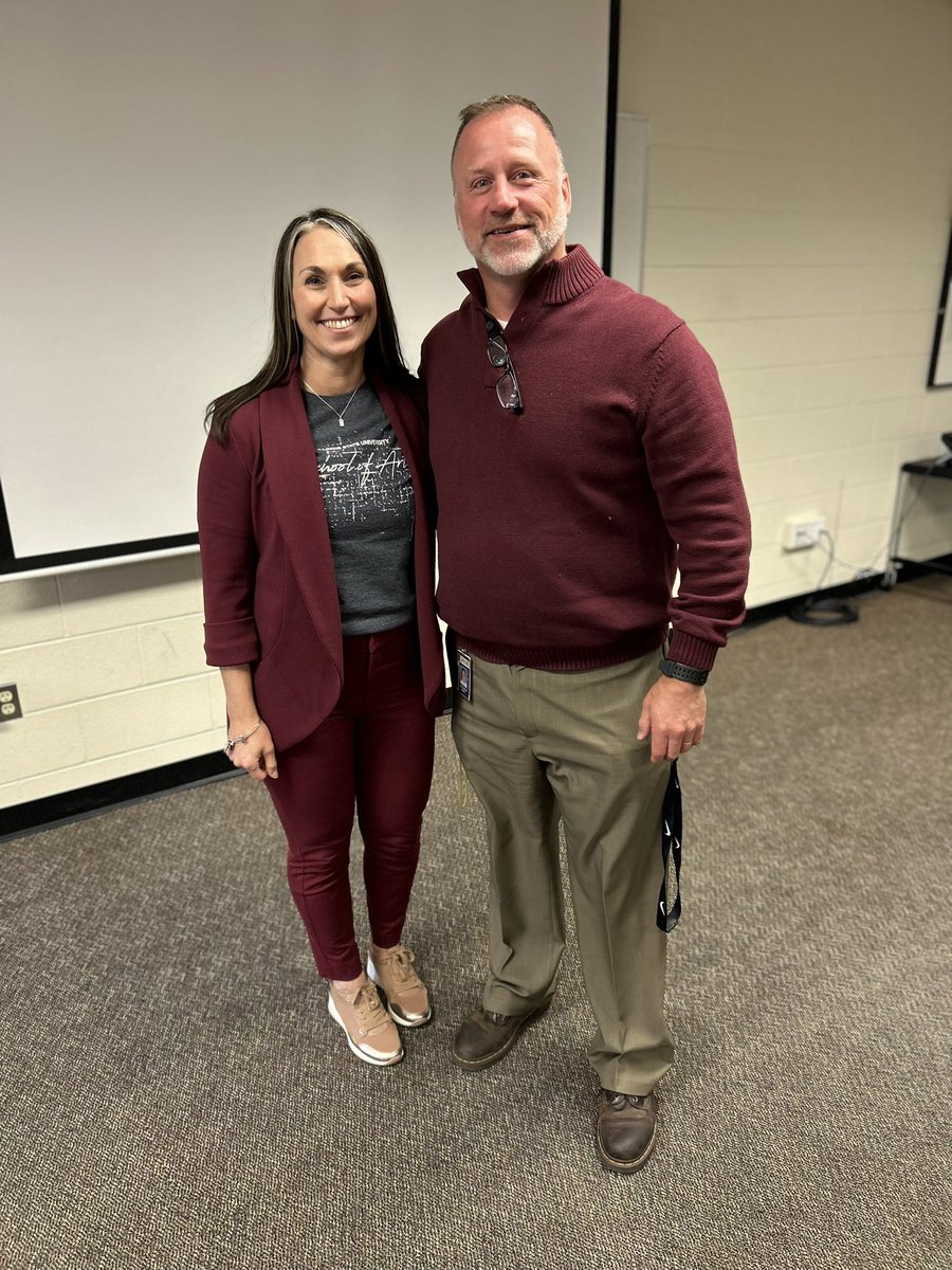 When great minds think alike—@OswegoHS Assistant Principal Tania Sharp and @traughber308 Assistant Principal Chris Ferko were in sync today at the MTSS Tier 1 Academic Equity meeting! #community @sd308