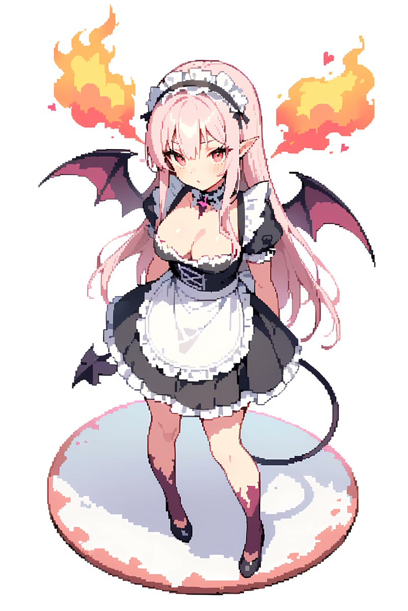 pixel succubus🩷#AIArtwork