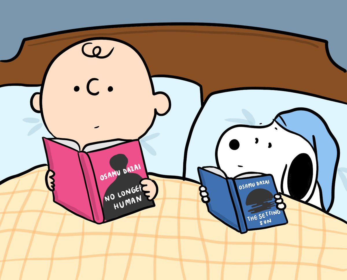 snoopy and charlie read asian literature