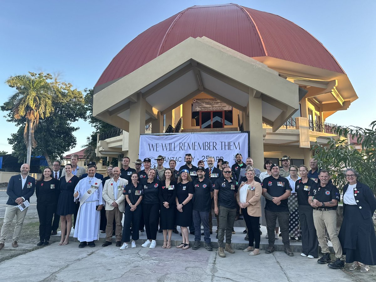 Today, on Anzac day, I stand here in Timor-Leste and remember them. I remember the sacrifice of the men and women 109 years ago and I remember all who have fought and fallen. Lest we forget.