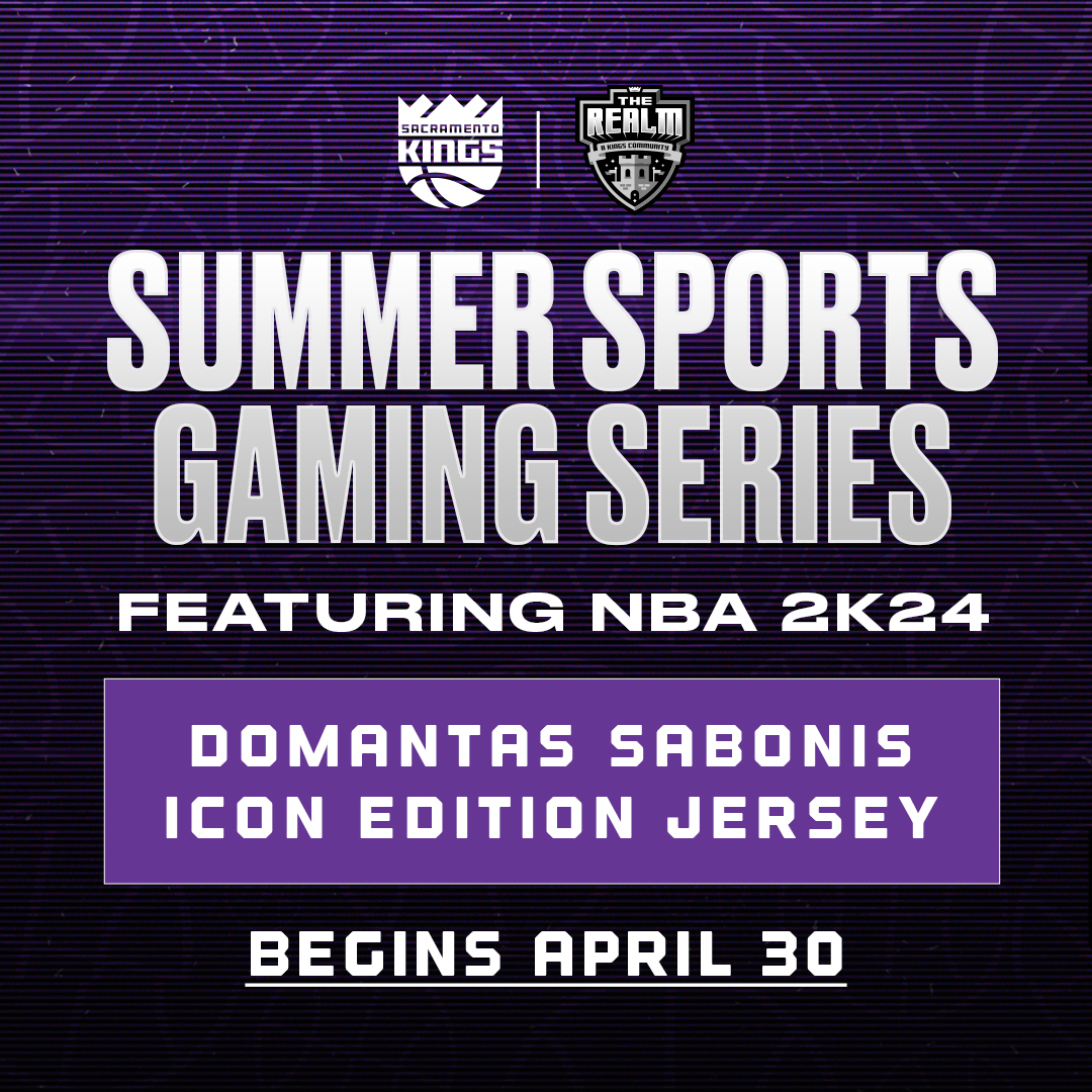 Join The Realm Summer Sports Gaming Series for a chance to win a Domantas Sabonis jersey! 🎮🏀              Series begins April 30 at 7PM and is free to enter ➡️ rivalx.gg/tournaments/cl…