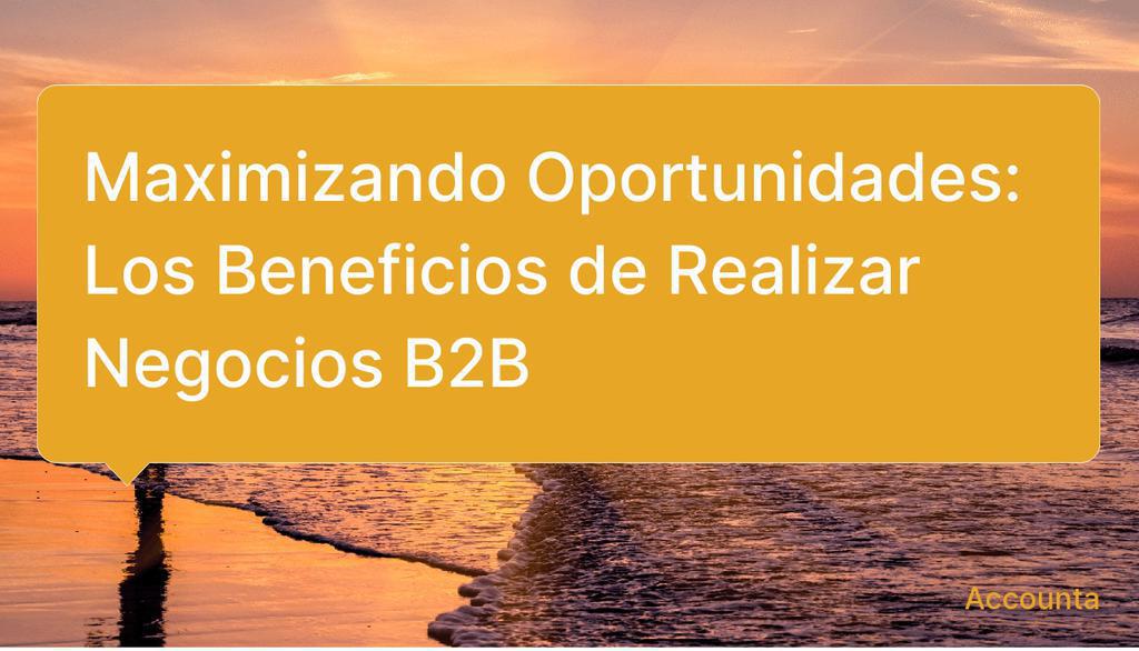 La colaboración en el ámbito B2B fomenta la innovación y el desarrollo conjunto de productos y servicios.

Leer más 👉 lttr.ai/AR0rB

#B2B #b2b #B2Bleads #leads #business #Accounta #Accounta.io #Accountaio