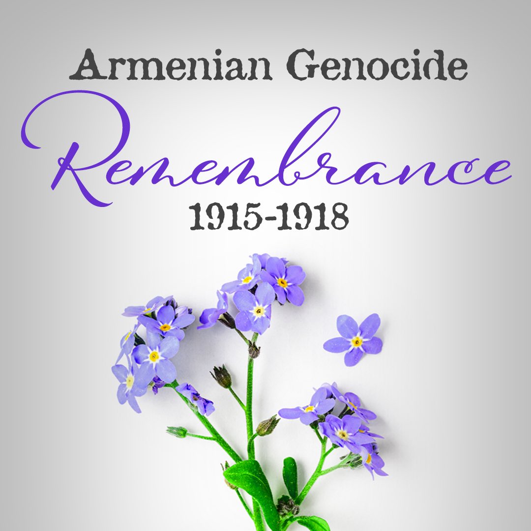 Let us take a moment today to remember and honor all the lives lost 109 years ago in the Armenian Genocide. #ArmenianGenocideRemembrance