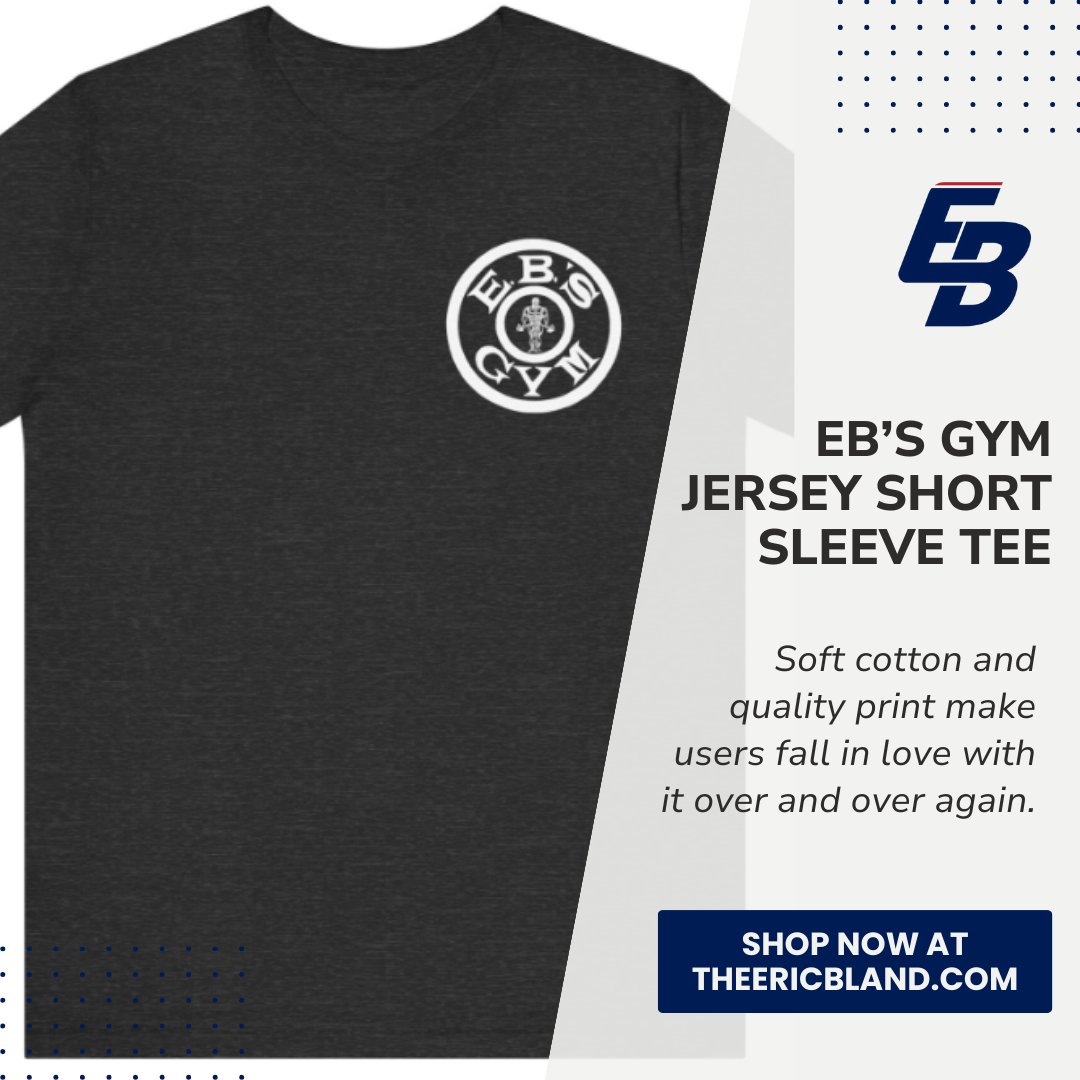 Some new merch items just landed in the merch store, including an 'I'd rather wear out than rust out' t-shirt, EB's Gym shirt, and a new pint glass. Check it out on my website. EB theericbland.com
