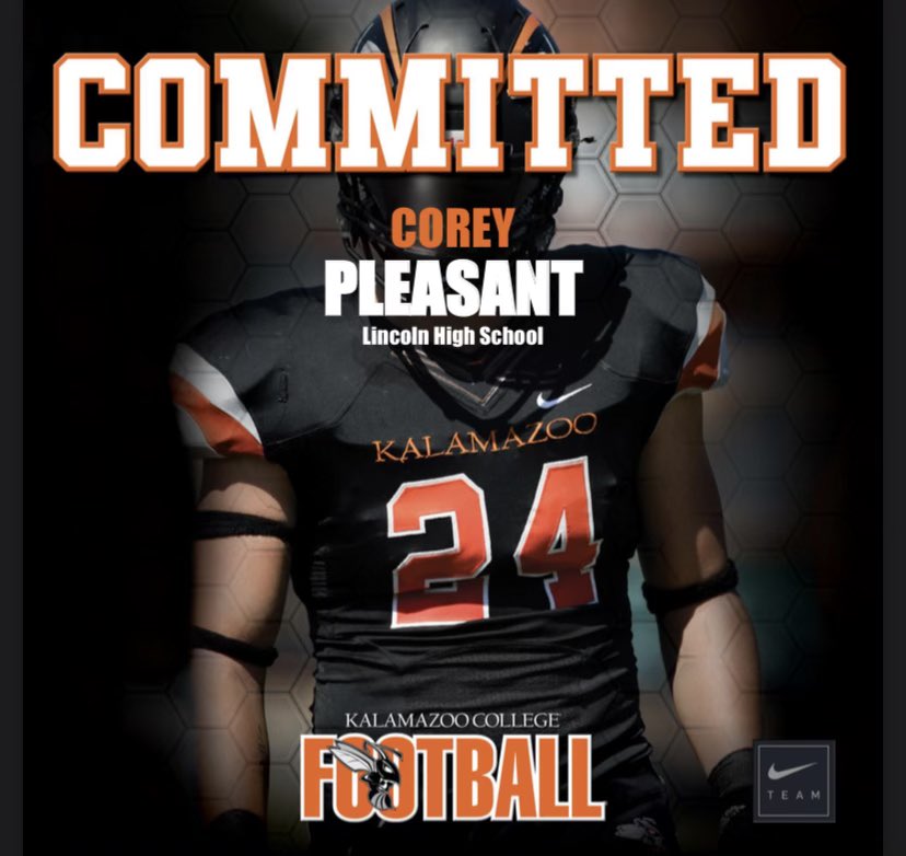 Corey Pleasant (@corey_pleasant) on Twitter photo Extremely blessed to take my academic and athletic skills to <a href="/KzooFootball/">Kalamazoo College Football</a>. Thank you to everyone who supported me and believed in me! <a href="/CoachZorboKZOO/">Coach Zorbo</a> <a href="/CoachKrajacic/">Coach K</a> Extremely blessed to take my academic and athletic skills to <a href="/KzooFootball/">Kalamazoo College Football</a>. Thank you to everyone who supported me and believed in me! <a href="/CoachZorboKZOO/">Coach Zorbo</a> <a href="/CoachKrajacic/">Coach K</a>