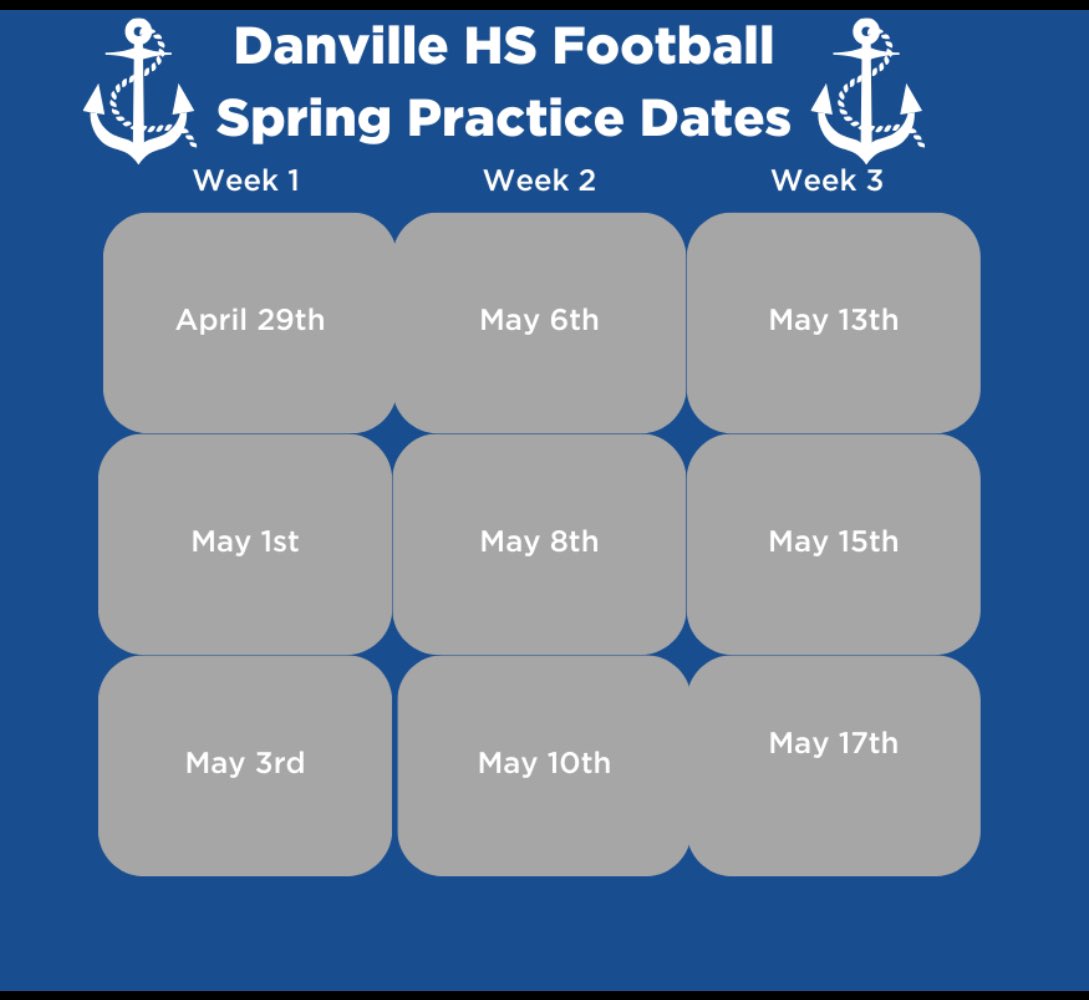 Spring practice begins next week⚓️ Go Ads⚓️