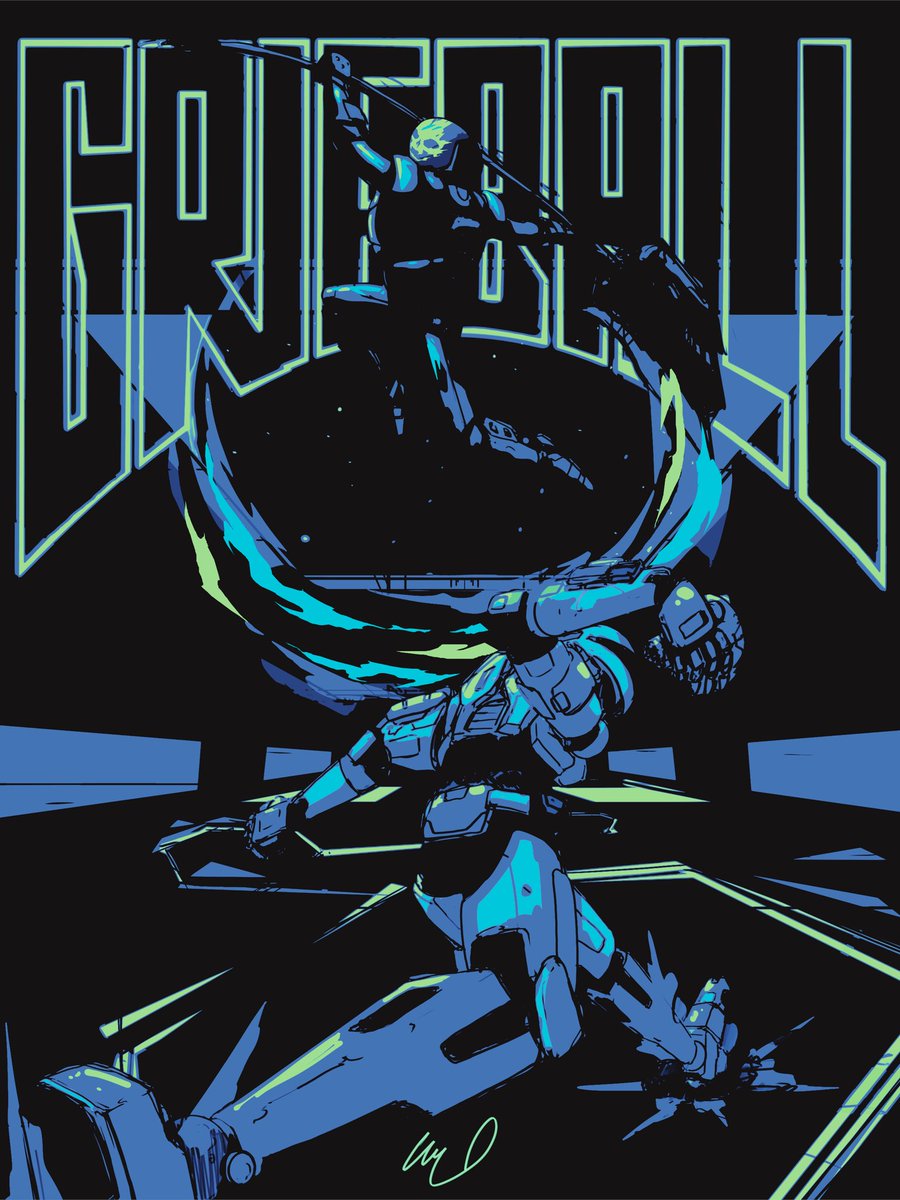 Original and Shiny variant of the Grifball poster 🤘🏼 #Halo #HaloSpotlight