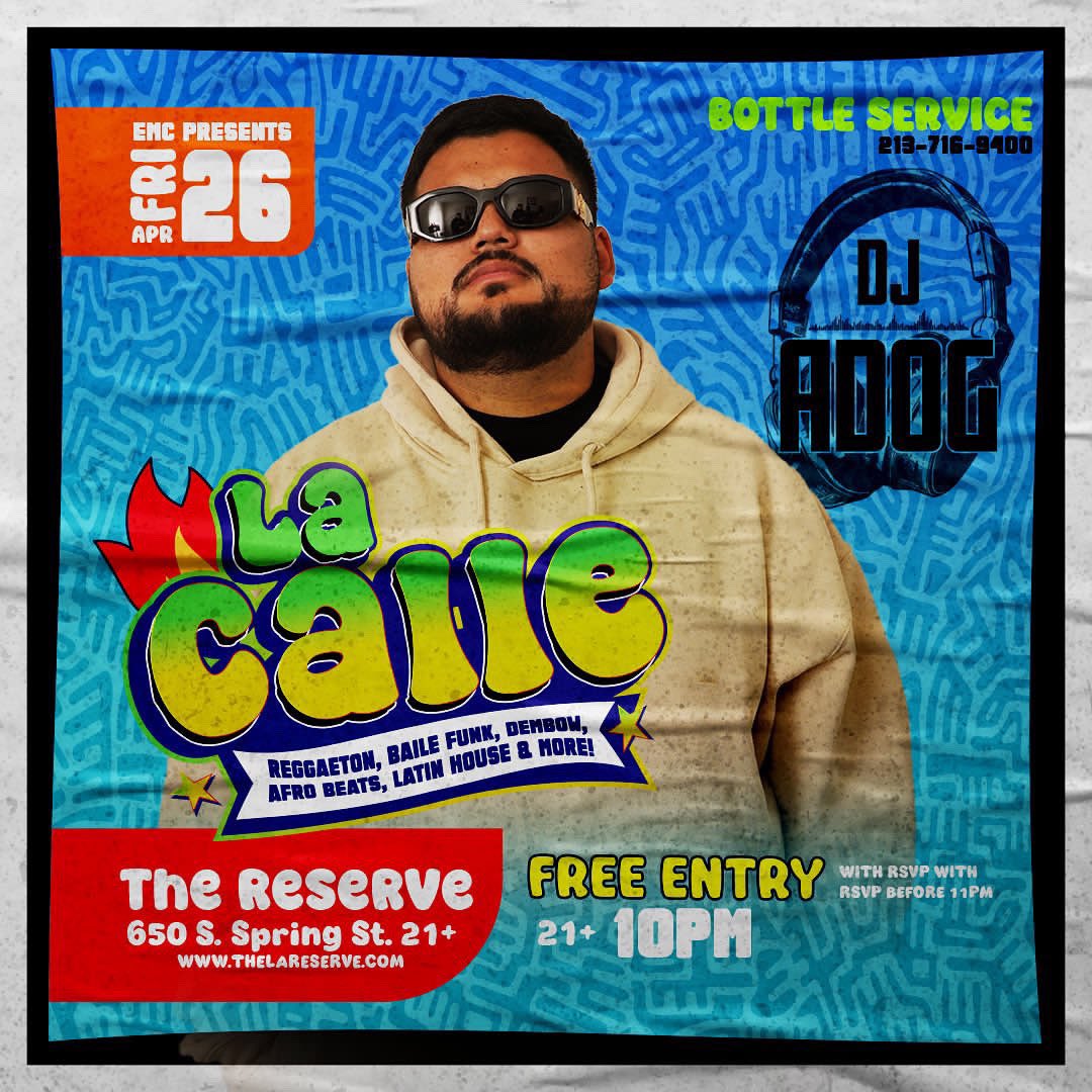 if you don’t follow me on IG you should 
@ djayadog 

Djing at the Reserve this Friday in DTLA 

Shoot through 🥳