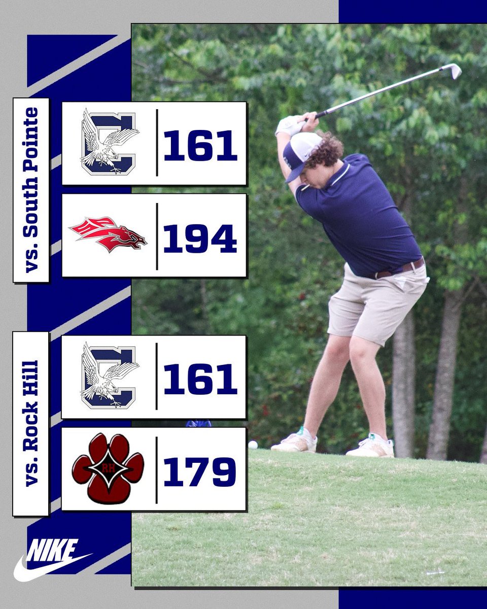 What a night to celebrate our seniors. They finished 10-6 in matches this season. The team will be back in action Monday at Edgewater in the SCHSL AAAAA Region 3 tournament. #blueeaglegolf #blueeaglenation