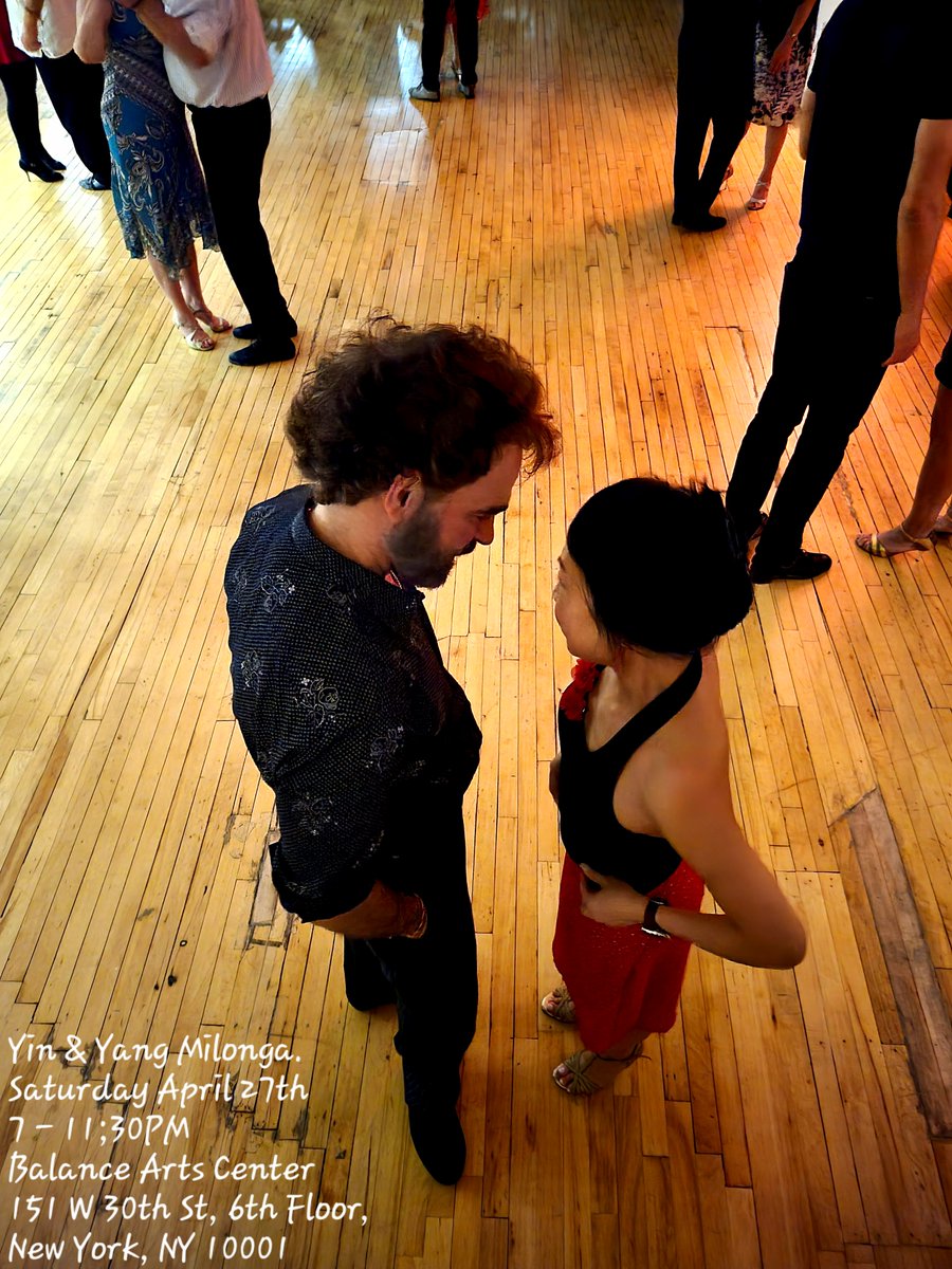 bearsr123's tweet photo. Yin &amp; Yang Milonga
Saturday April 27th
6:30 - 11:30PM
at  Balance Arts Center
151 W 30th St, 6th Floor,
New York, NY 10001 https://t.co/Q9ERdN8nkd