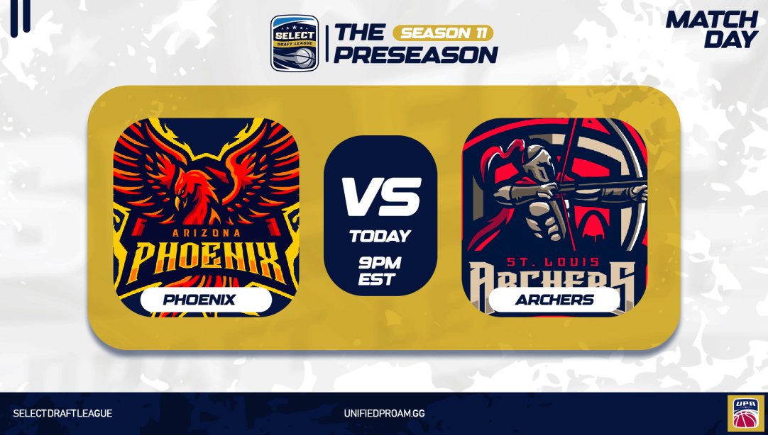 Arizona Phoenix ๐ฆ
(@selectphoenix) on Twitter photo PRESZN DEBUT!!!
Vs Archers
Time: 9PM EST (BO3)
YOURRR 5:
1โฃ @ABK23x
2โฃ <a href="/kvng_benji/">BenJiโผ๏ธ</a>
3โฃ <a href="/NickouthaRachet/">NickouthatRatchet๐ฐ</a>
4โฃ <a href="/NeverLoseBrooks/">The Virtual KD</a>
5โฃ <a href="/KheronTheBaller/">LikeThat Kheron</a>
Updates:
<a href="/JboePaid/">Jboe</a> - OUT / LEAGUES PRESZN DEBUT!!!
Vs Archers
Time: 9PM EST (BO3)
YOURRR 5:
1โฃ @ABK23x
2โฃ <a href="/kvng_benji/">BenJiโผ๏ธ</a>
3โฃ <a href="/NickouthaRachet/">NickouthatRatchet๐ฐ</a>
4โฃ <a href="/NeverLoseBrooks/">The Virtual KD</a>
5โฃ <a href="/KheronTheBaller/">LikeThat Kheron</a>
Updates:
<a href="/JboePaid/">Jboe</a> - OUT / LEAGUES