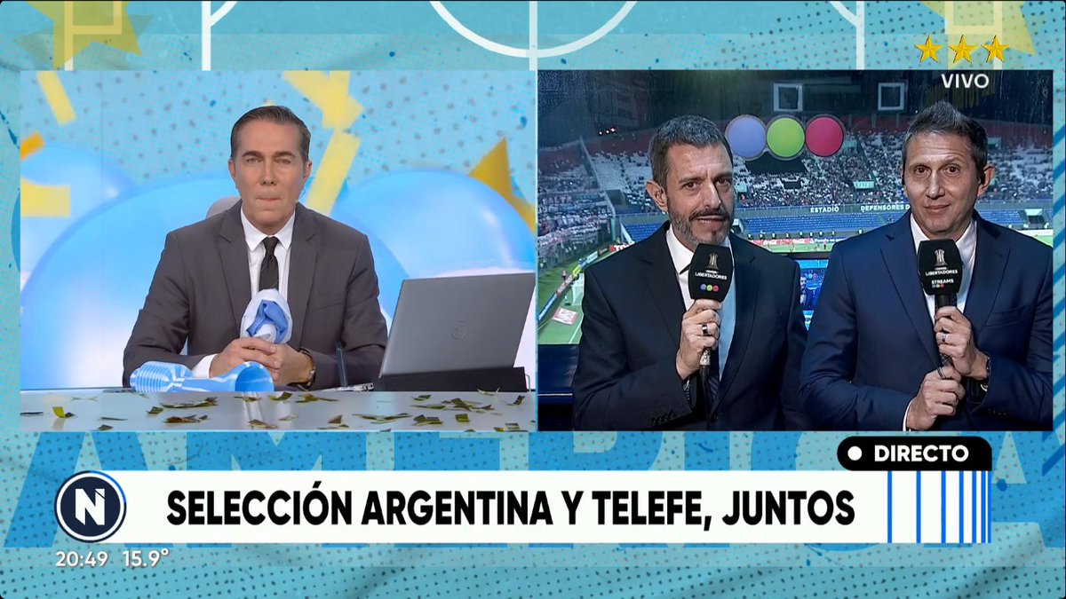 LAS VOCES DE LA SELECCION @giraltpablo y @JPVarsky pondrán voz a los partidos de la Selección Argentina en la pantalla de @telefe.