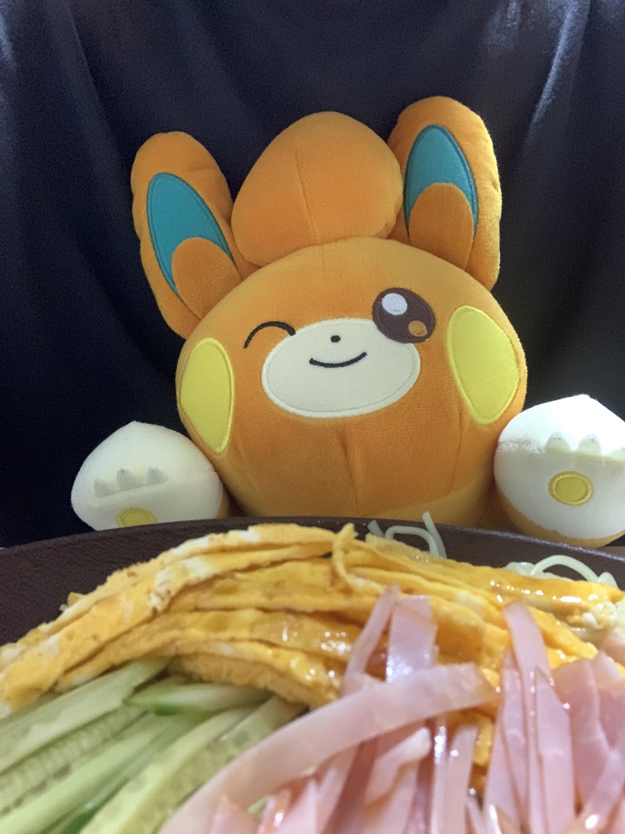 8dxKy's tweet photo. 冷やし中華とパモ https://t.co/mqqx41MHdz