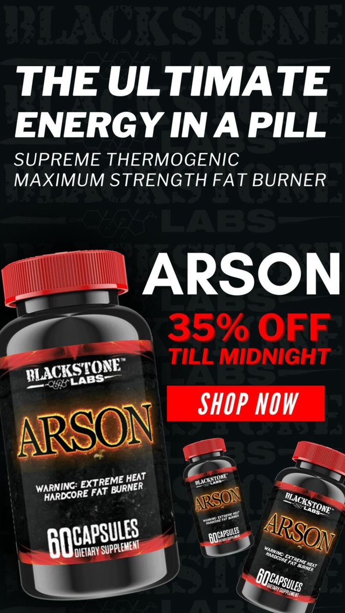 Blackstone Labs Arson/Fat Burner Sale! Use Promo code GKFIT20 for Sitewide discounts! blackstonelabs.com/?coupon=gkfit20 

#onlinesale #sale #supplements #sales #deals #losefat #promocode #promocodes #gym #couponcodes #weightraining #slickdeals #leapyear #weightloss #savenow #preworkout